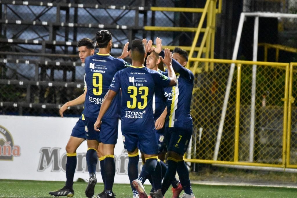 Guadalupe celebrando un gol. Foto: Prensa Guadalupe