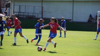 Este martes la tricolor femenina tuvo su primer fogueo ante Panamá. Foto: FCRF